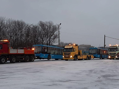 В Рязань привезли пять троллейбусов из Москвы