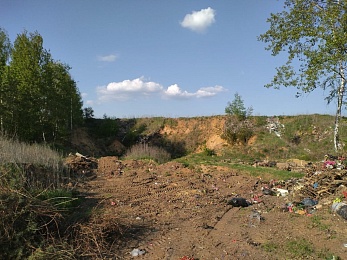 В Рязанском районе обнаружили свалку 