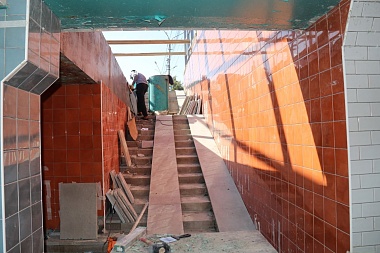 Подземный переход у торгового дома «Барс» готов на 80%