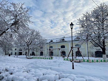 Снег и гирлянды превратили Рязань в новогоднюю открытку