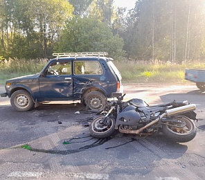 В Касимовском районе два человека пострадали в ДТП с мотоциклом