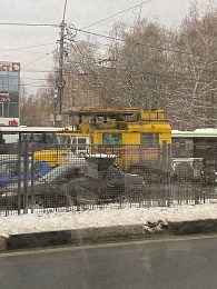 Троллейбусы встали на рязанской Таможне