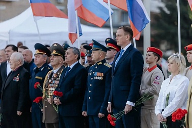 В Рязани прошло торжественное открытие стелы «Рязань — город трудовой доблести»
