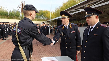 В Рязани присягу приняли 85 первокурсников Рязанского филиала Московского университета МВД
