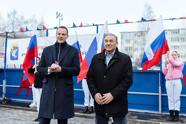 В Скопине открыли сквер имени Третьяка