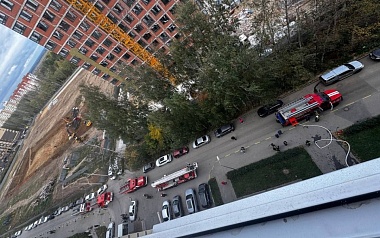 Пожар в Рязани на Шереметьевской тушили 5 машин и 15 человек