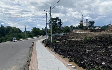 Губернатор рассказал о благоустройстве нового маршрута в Михайлове