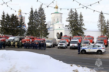 МЧС провело II этап командно-штабного учения в Солотче