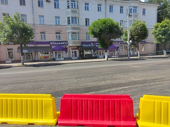Фоторепортаж: в Рязани проводят капремонт на Первомайском проспекте