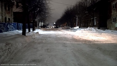 Ночью с улиц Рязани вывезли более 5 тысяч кубометров снега 