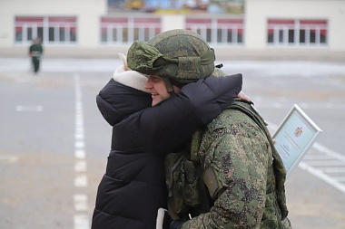 В Рязани встретили вернувшихся со спецоперации военнослужащих