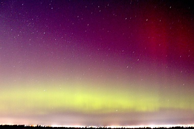 Рязанцы поделились фото полярных сияний 2024 года