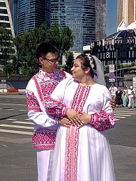 Рязанцы показали фотографии со свадьбы на всероссийском фестивале семей