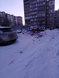 В Рязани из-за снега перестали вывозить мусор