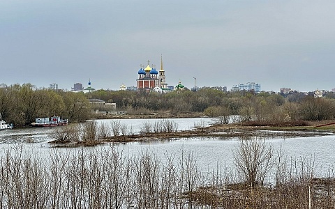 Вода в Оке у Рязани упала на 20 см к утру 18 апреля