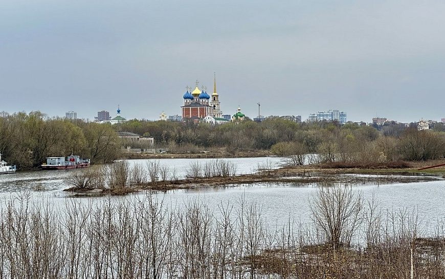Вода в Оке у Рязани упала на 20 см к утру 18 апреля