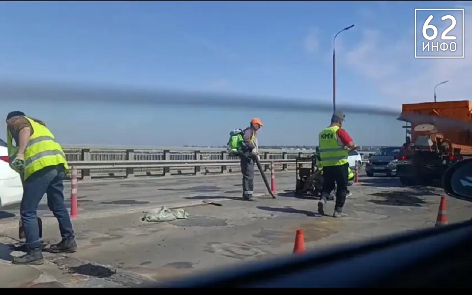 Рязанские водители вновь жалуются на процесс ремонта Солотчинского моста - 62ИНФО