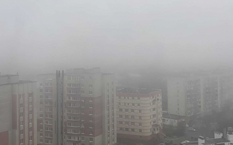 Рязанскую область накрыл туман