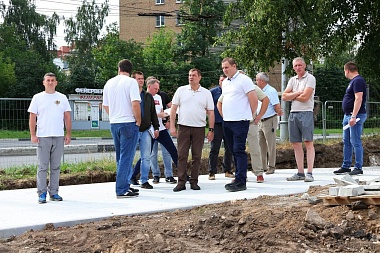 Мэр Рязани Виталий Артёмов рассказал о ходе строительства сквера у «Рязани-2»