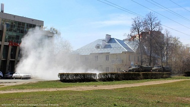 В Рязани провели ещё одну аэрозольную дезинфекцию - 62ИНФО В Рязани провели ещё одну аэрозольную дезинфекцию