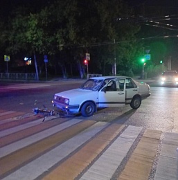 В Рязани на улице Гагарина сбили 26-летнего велосипедиста 