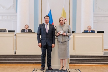 Семь депутатов Рязанской областной Думы получили золотые знаки отличия ГТО