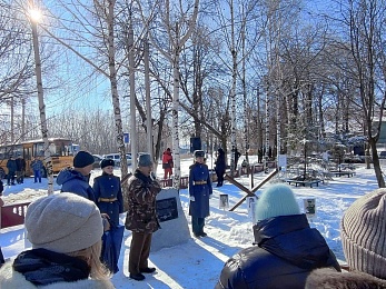 В рязанских Никуличах открыли знак "Рубеж обороны"
