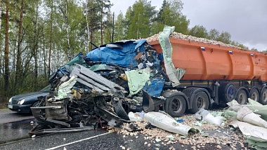 При столкновении двух фур в Путятинском районе погиб 53-летний мужчина 