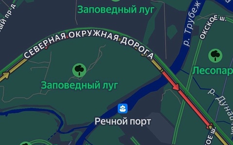 В Рязани из-за ДТП движение по Северной окружной оказалось затруднено