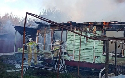 В Кораблинском районе сгорел жилой дом
