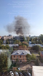 В Рязани случился пожар на улице Весенней