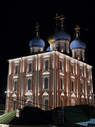 На соборе в Рязанском кремле заработала новая подсветка