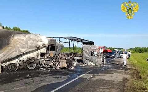 Прокуратура опубликовала фото с места ДТП в Скопинском округе