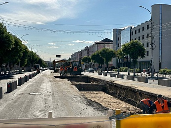 Фоторепортаж: в Рязани проводят капремонт на Первомайском проспекте