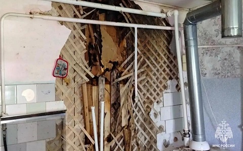 В Рыбновском округе произошел пожар в частном доме