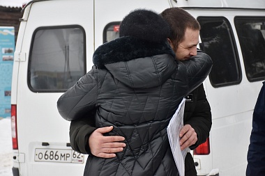 В Сасове проводили троих добровольцев в зону спецоперации