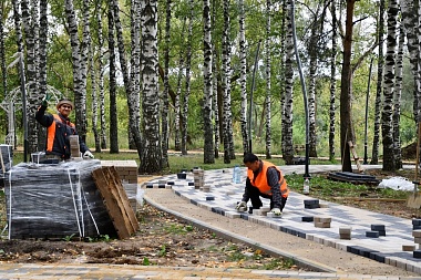 Рязанцам показали ход строительства парковой зоны отдыха «100 берёзок» в Сасове