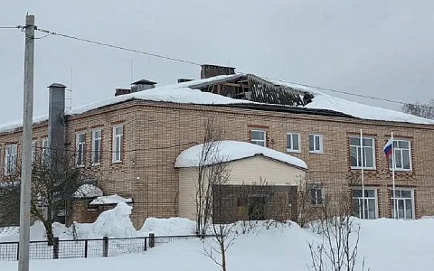 В Касимовском районе просела крыша детсада из-за снега