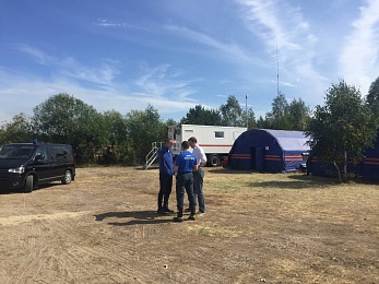 Фоторепортаж: лесной пожар в Деулино