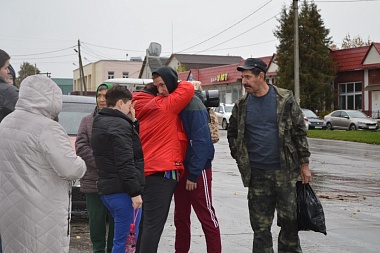 Из Старожиловского района отправили вторую группу мобилизованных из 15 человек