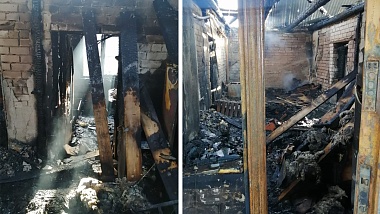 Пожар в Чучковском районе на 9 мая лишил пенсионеров дома 