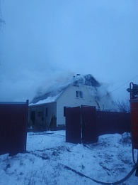 В Гусе-Железном произошёл пожар в жилом доме