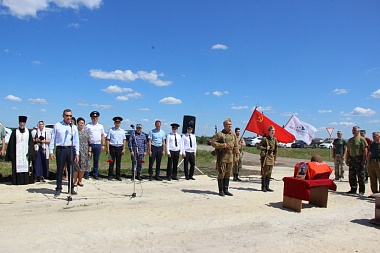 В Александро-Невском районе торжественно захоронили останки рязанца Михаила Ефанова