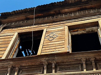 Дом Циолковского в Рязани: кадры после пожара