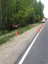   22-летний житель Касимова пострадал при опрокидывании Lada Granta 