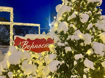 В Рязани Торговый городок украсили в советском сказочном стиле