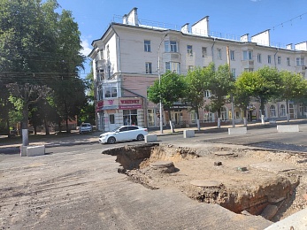 Фоторепортаж: в Рязани проводят капремонт на Первомайском проспекте