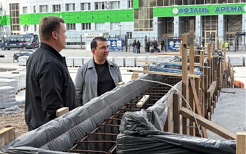 На Лыбедском бульваре восстанавливают лестницу к «Рязань-Арене»
