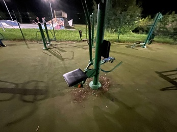 Рязанцы пожаловались на опасную спортплощадку в ЦПКиО