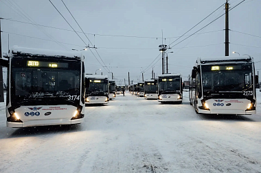 Еще 20 троллейбусов прибыли в Рязань
